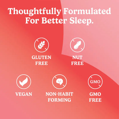 Lullabites Sleep Gummies - 30 Servings -Sweet Strawberry Stars (Melatonin Free)