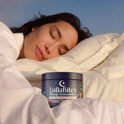 Lullabites Sleep Gummies - 30 Servings -Sweet Strawberry Stars (Melatonin Free)