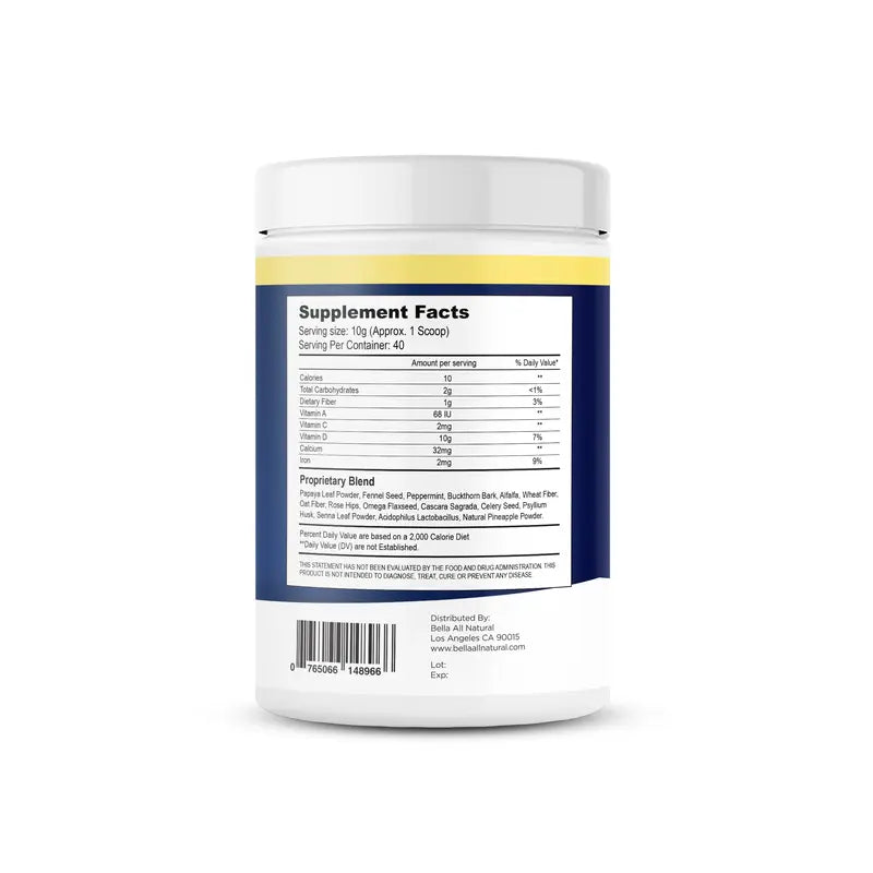 Bella All Natural - Colon Cleanse - 400Grams